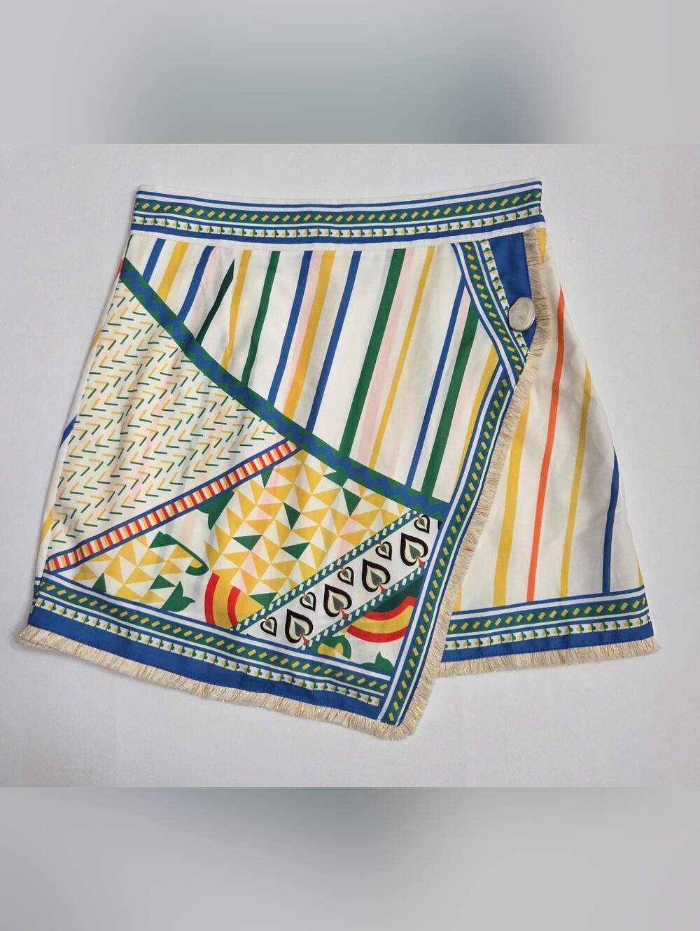 NWOT Like The Moon Multi-Color Mini Skirt W/Geometric Print Size S